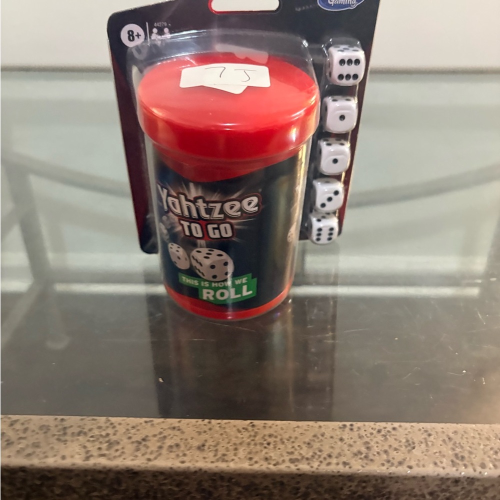 Hasbro Yahtzee To Go Travel Game - Red/Black